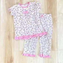 パジャマ 110cm 女の子 半袖 トップス 長ズボン ボトムス 上下セット 夏のサムネイル