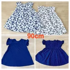 90サイズ　Tシャツ 4点 まとめ売り　女の子のサムネイル