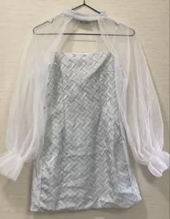 キャバ嬢 ミニワンピ キャバドレス シアー 透け セクシー タイト