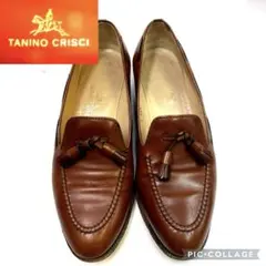 ☆美品☆TANINO CRISCI タッセル付きローファー ブラウン35イタリアのサムネイル