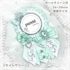 1970 痛ロゼット ライトグリーン × ホワイト × シルバー