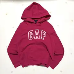 00s old gap プルオーバー パーカー ピンク 短丈 y2k L