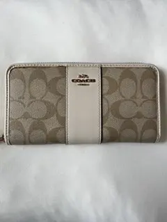 COACH 長財布 ベージュ