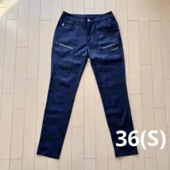 MARK&LONA ゴルフパンツ カモフラ ネイビー 36 マークアンドロナのサムネイル