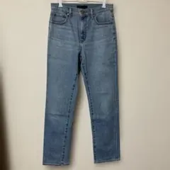 UNIQLO スリムストレートハイライズジーンズ　レディース 26インチ　ブルー