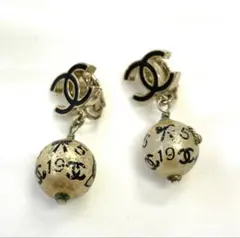 CHANEL シャネル ココマーク フェイクパール イヤリング GP ゴールド