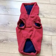 犬用ウェア 着せやすい ボアパーカー ペット服 ペットウェア 赤 レッド