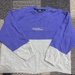 XLARGE 紫 グレー トレーナー L