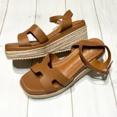 【新品未使用】SHEINレディース ウェッジヒール サンダル 24.5cm