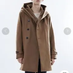 【早い者勝ち‼︎】OURET ダブルメルトンビックフードコート キャメル