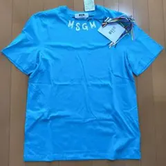 ⭐️新品正規品⭐️MSGM Tシャツ ターコイズ イタリア製 ユニセックス 