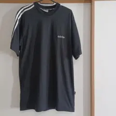 アディダス　Tシャツ　ブラック　Lサイズ