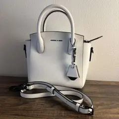 CHARLES & KEITH ホワイト ハンドバッグ2WAY 【美品】