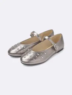 GU スタッズメリージェーンシューズ+E　85 SILVER