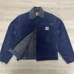80s Carhartt カーハートデトロイトジャケットUSA製ブルーネイビー