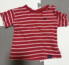 POLO Baby 赤と白のストライプ Tシャツのサムネイル