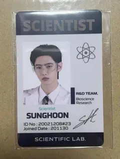 ENHYPEN WORLD SCIENTIST 科学者SPカード　ソンフン