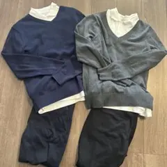男子上下セット　中学受験　面接　学校訪問