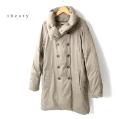 ★Theory ダウンコート　上質タフタシェル/ボリュームカラー
