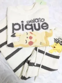 新品未使用 ピカチュウ ルームウェア上下セット 長袖 長ズボン