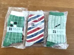 フェリシモ　ソックス3足セット　バーバー　オセロ　原稿用紙　22〜25cmのサムネイル