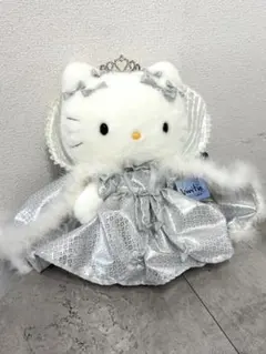 ハローキティ ダイヤモンドぬいぐるみ人形 タグ付き 28cm 1999年