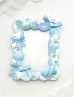 ホイップデコ　B8硬質トレカケース　白　水色　ミックス　マシュマロ