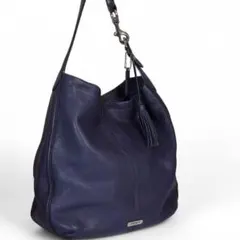 美品✨COACH　ワンショルダーバッグ　肩がけ A4可　大容量　レザー　パープル