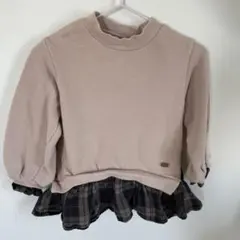 セラフ　90サイズ　長袖　ピンクベージュ　女の子