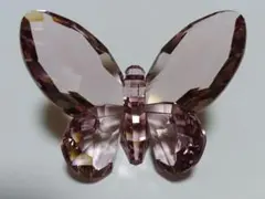 スワロスキー　クリスタル製のバタフライ　蝶　置物