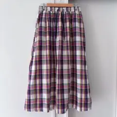 ロングスカート　チェックのサムネイル