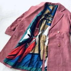 【COLOMBO】Masuo ロングコート(L)ピュアカシミヤ 美品 ピンク