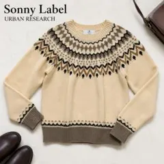 Sonny Label ノルディック柄ニット アーバンリサーチ　ベージュのサムネイル