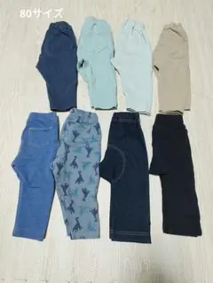 80サイズボトムス8点セット、サマナルパンツ他(バラ売りご相談ください)