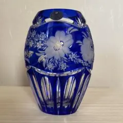 【新品】ELBE チェコ製クリスタル花瓶 ELBE crystal エルベクリスタル 花瓶 フルーツ ブランドBOX入り