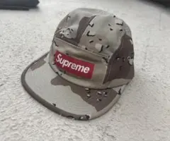 Supreme カモ柄 レザージェットキャップ - メルカリ