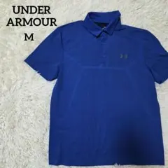 メンズ　ポロシャツ　メッシュ　半袖　UNDER ARMOUR　M　美品のサムネイル