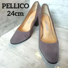 PELLICO パンプス スエード パープル ヒールのサムネイル