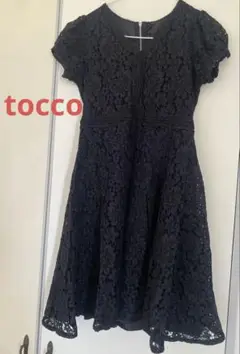レース ワンピース　トッコ　tocco closet ブラック　M 半袖