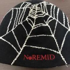NoREMiD ビーニー ニット帽 クモの巣柄