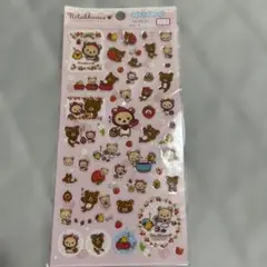 平成レトロ　2009年　当時物　リラックマ ラメキャラシール いちご　レアのサムネイル