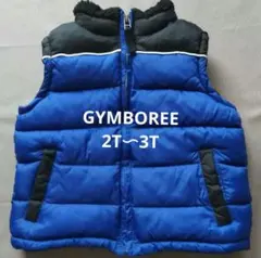 【未使用品】GYMBOREE ダウンベスト　2T〜3T ブルー&ブラックツートン