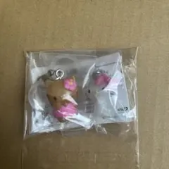 ハローキティめじるしアクセサリー2個セット カプセルトイ