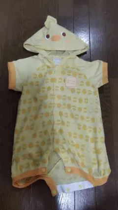 ひよこ柄ロンパース 70cm おまけ付き