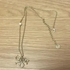 値引き中‼️　Dior ディオール ロゴチャーム ネックレス ゴールド