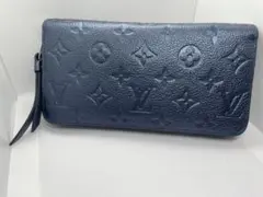 【美品】ルイ ヴィトン/アンプラント/ ネイビーブルー/ジッピーウォレット