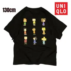 ユニクロ　UNIQLO 130 半袖　Tシャツ　スヌーピー　黒のサムネイル