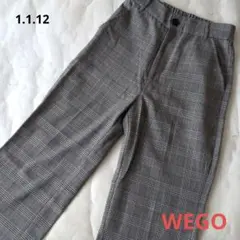 【WEGO】フリーサイズ　チェック柄 カジュアルパンツ
