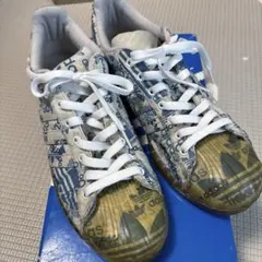 adidas スーパースター　クリア　ブルー　箱付き