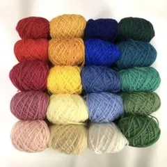 564k-1/ 中細ウール100%＊小さい巻き20色まとめ売り